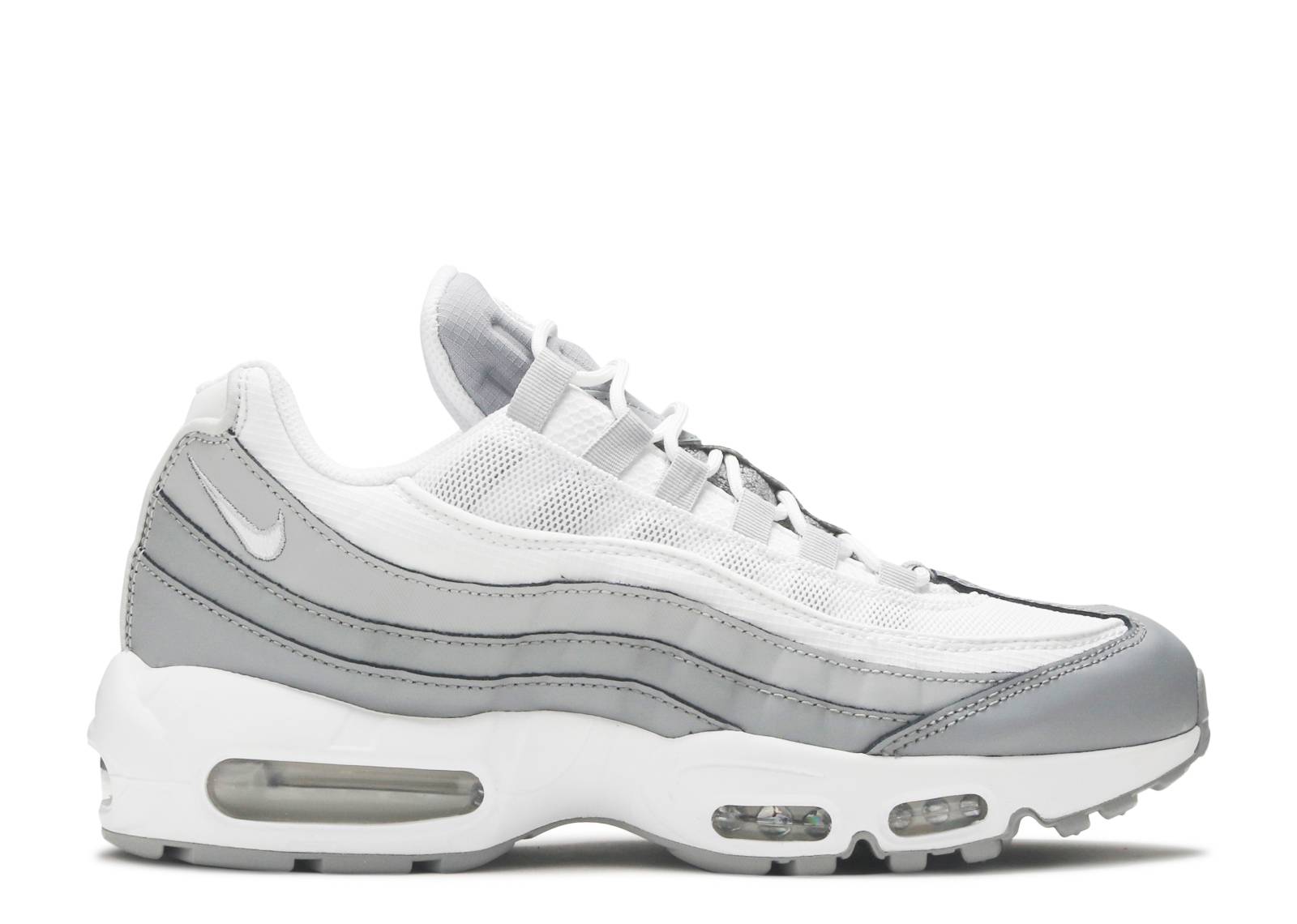 white and gray air max 95