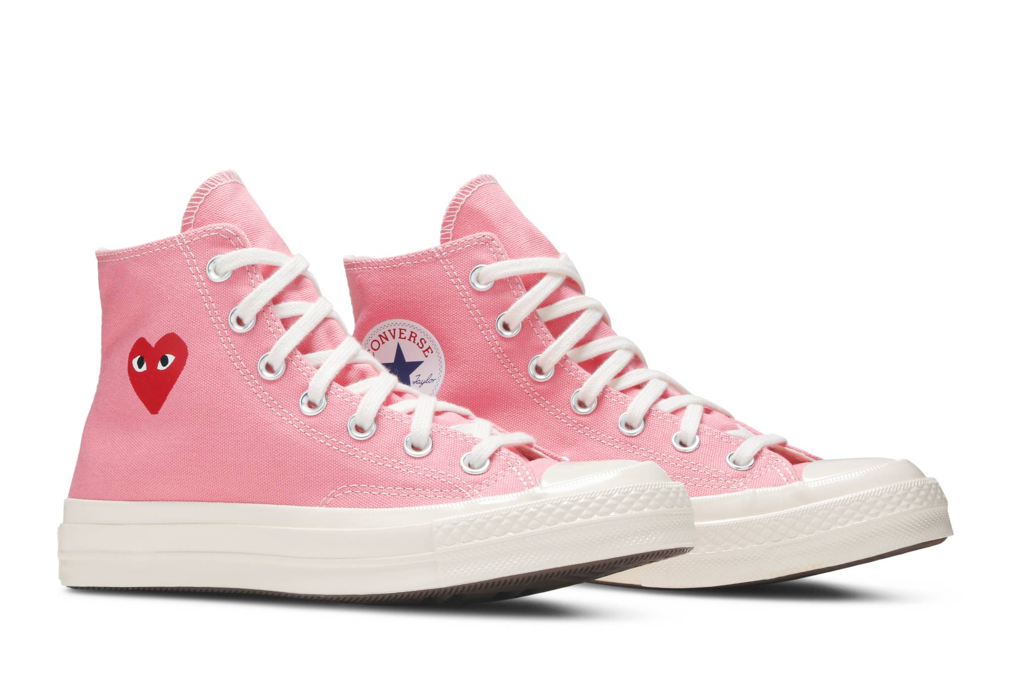 converse pink comme des garcons