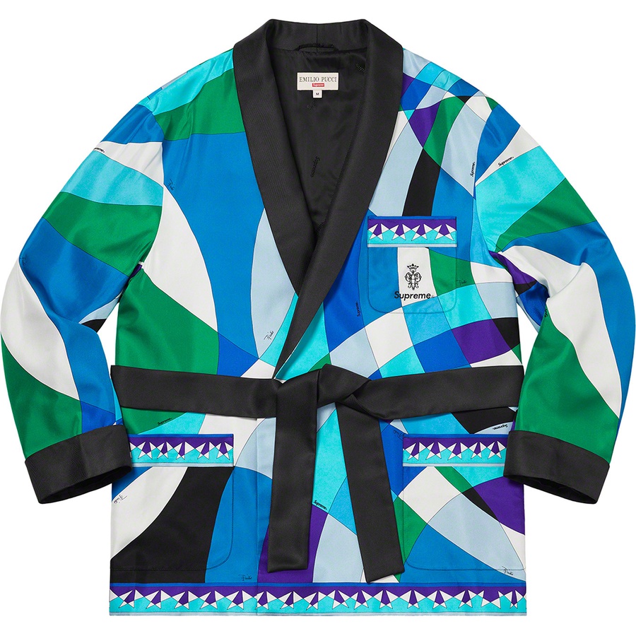 supreme emilio pucci silk smoking jacket