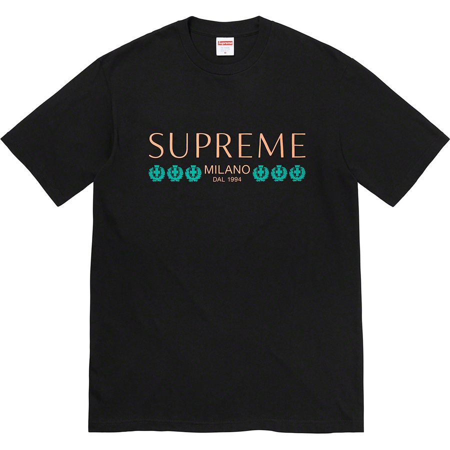 supreme milano tee black