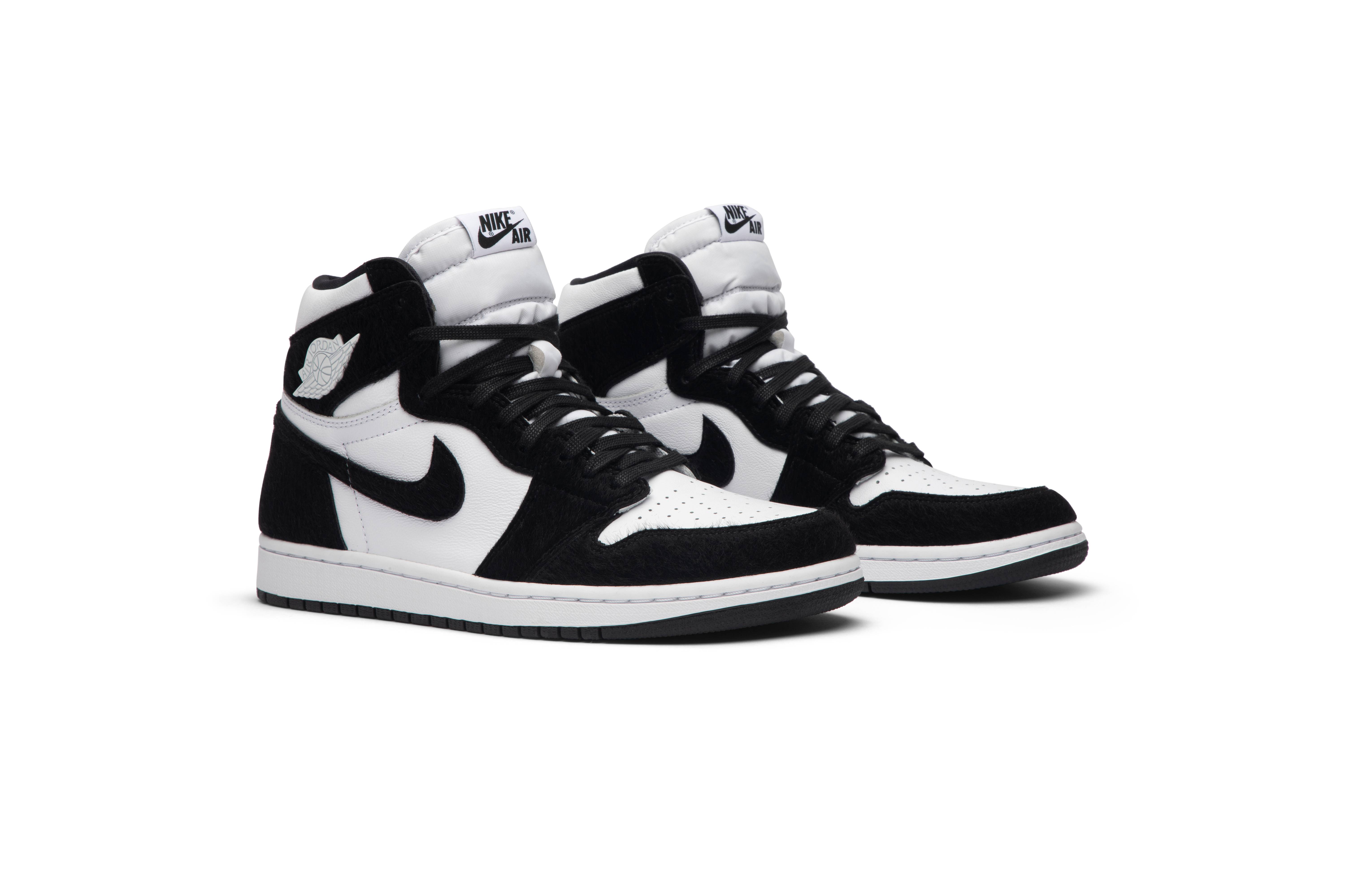 black and white jordan 1 retro high twist