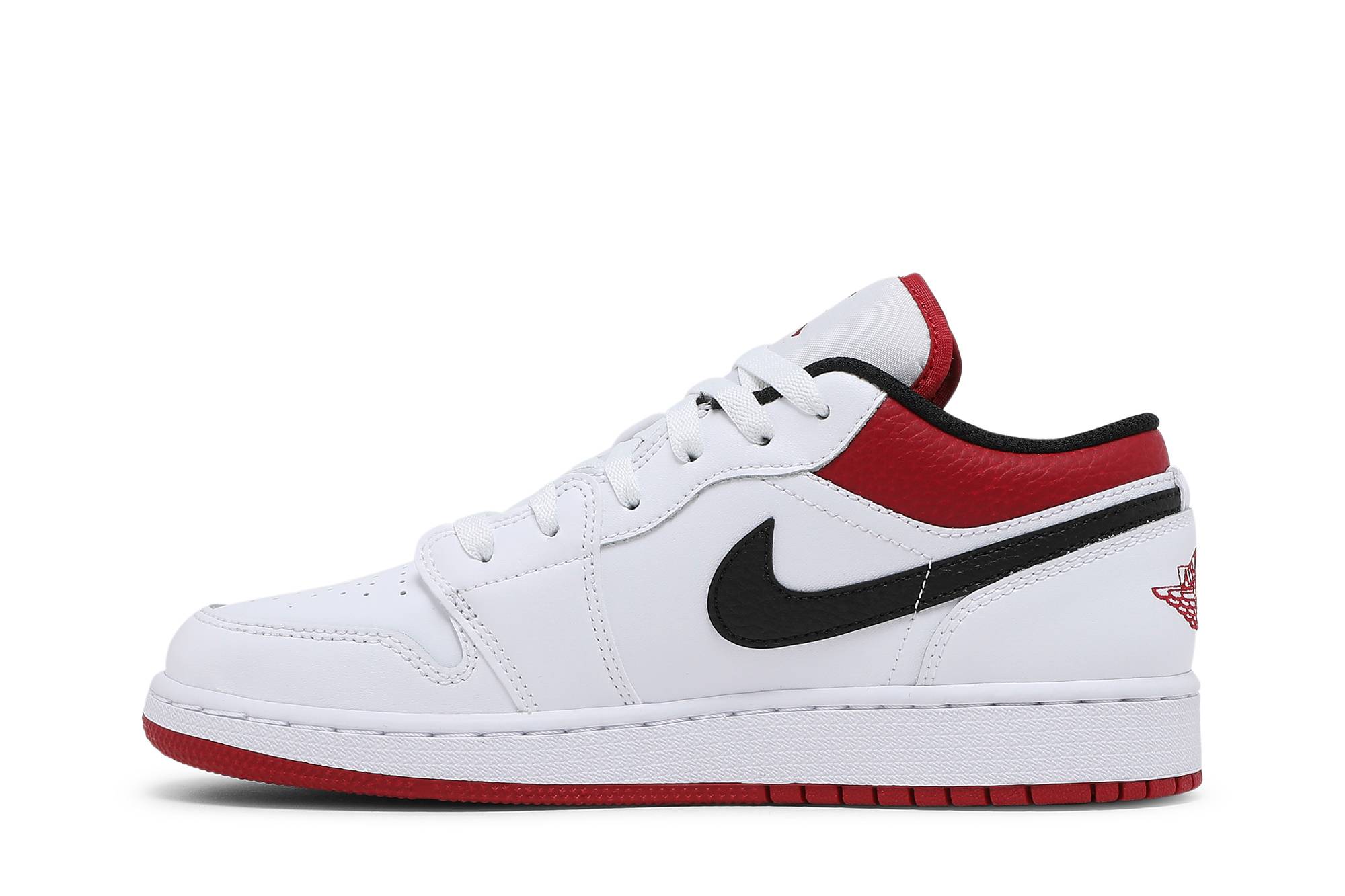 aj 1 low white red