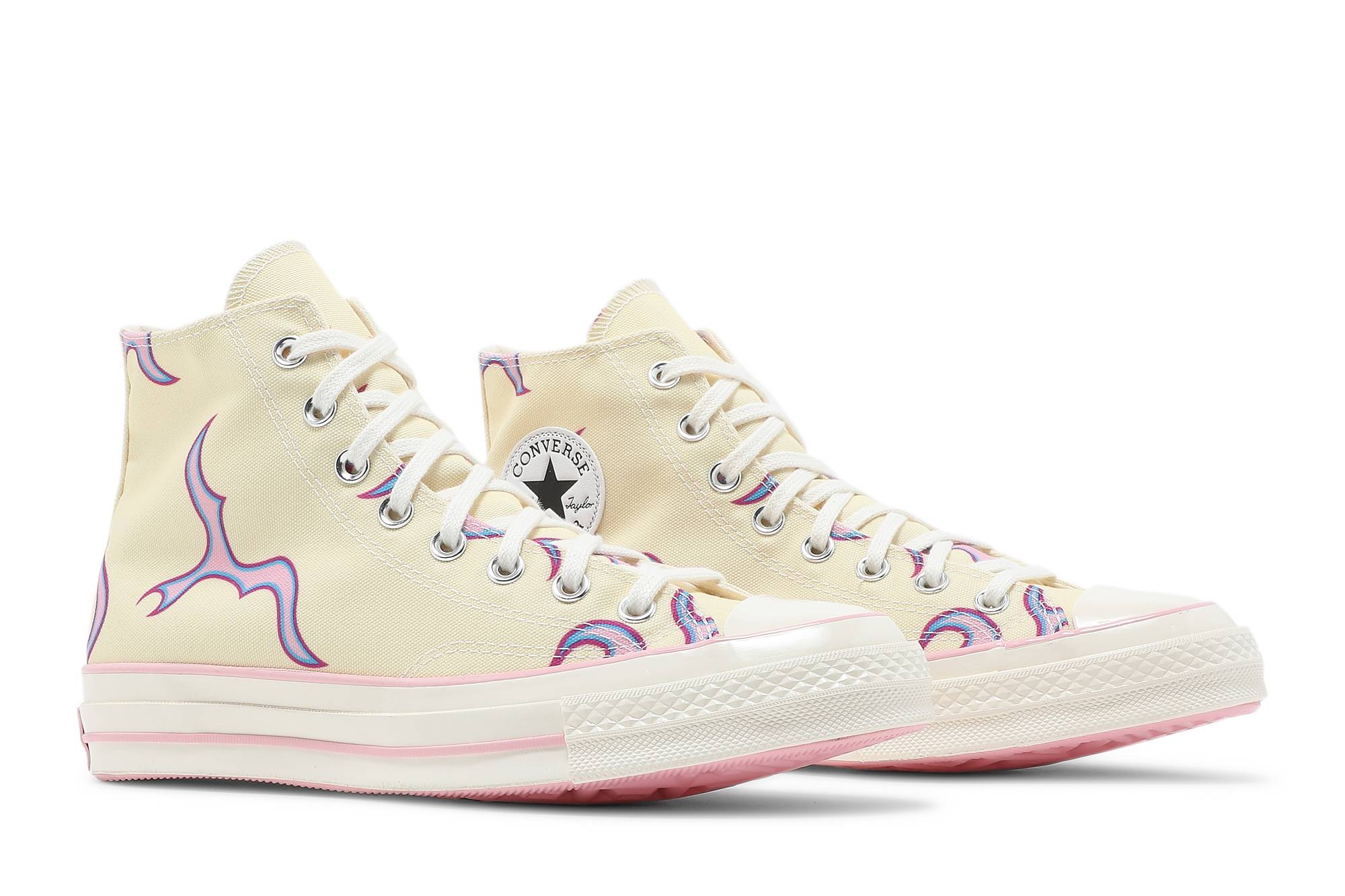 converse x golf yellow flame