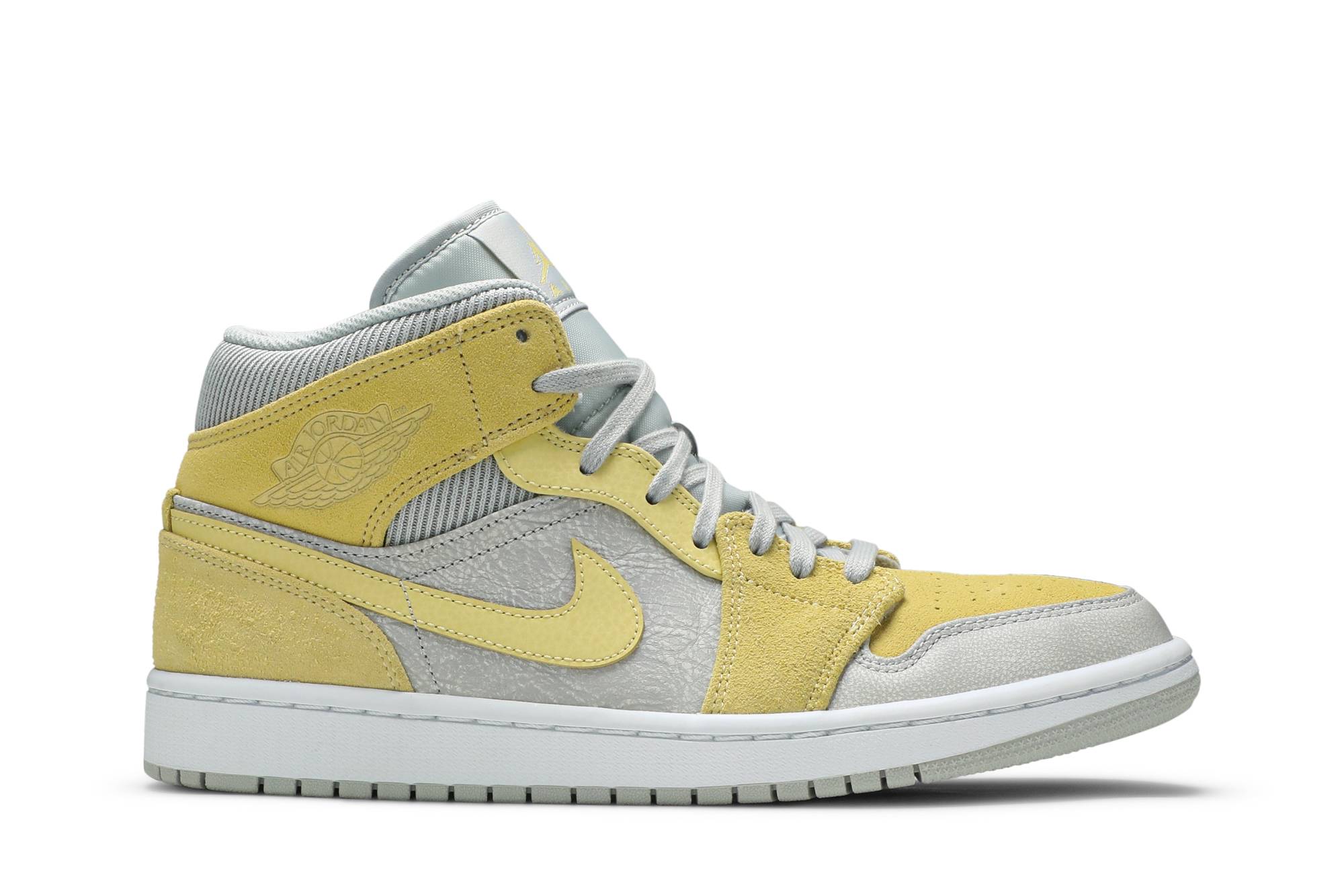 air jordan 1 grey yellow