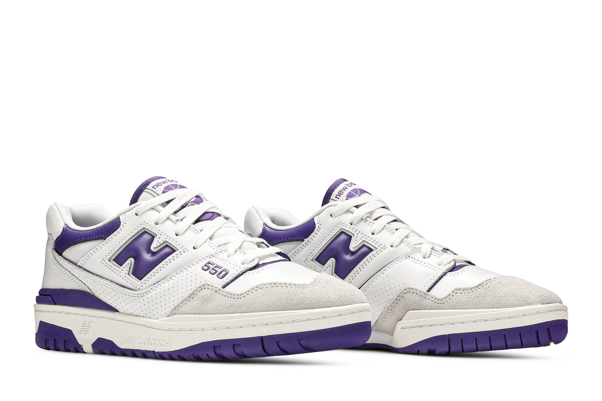 new balance 550 purple and white