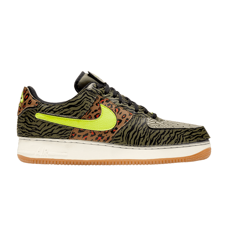 nike air force 1 animal print black