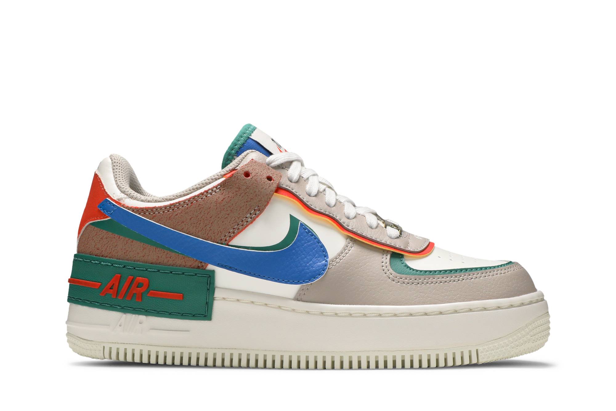 nike air force 1 shadow blue and green