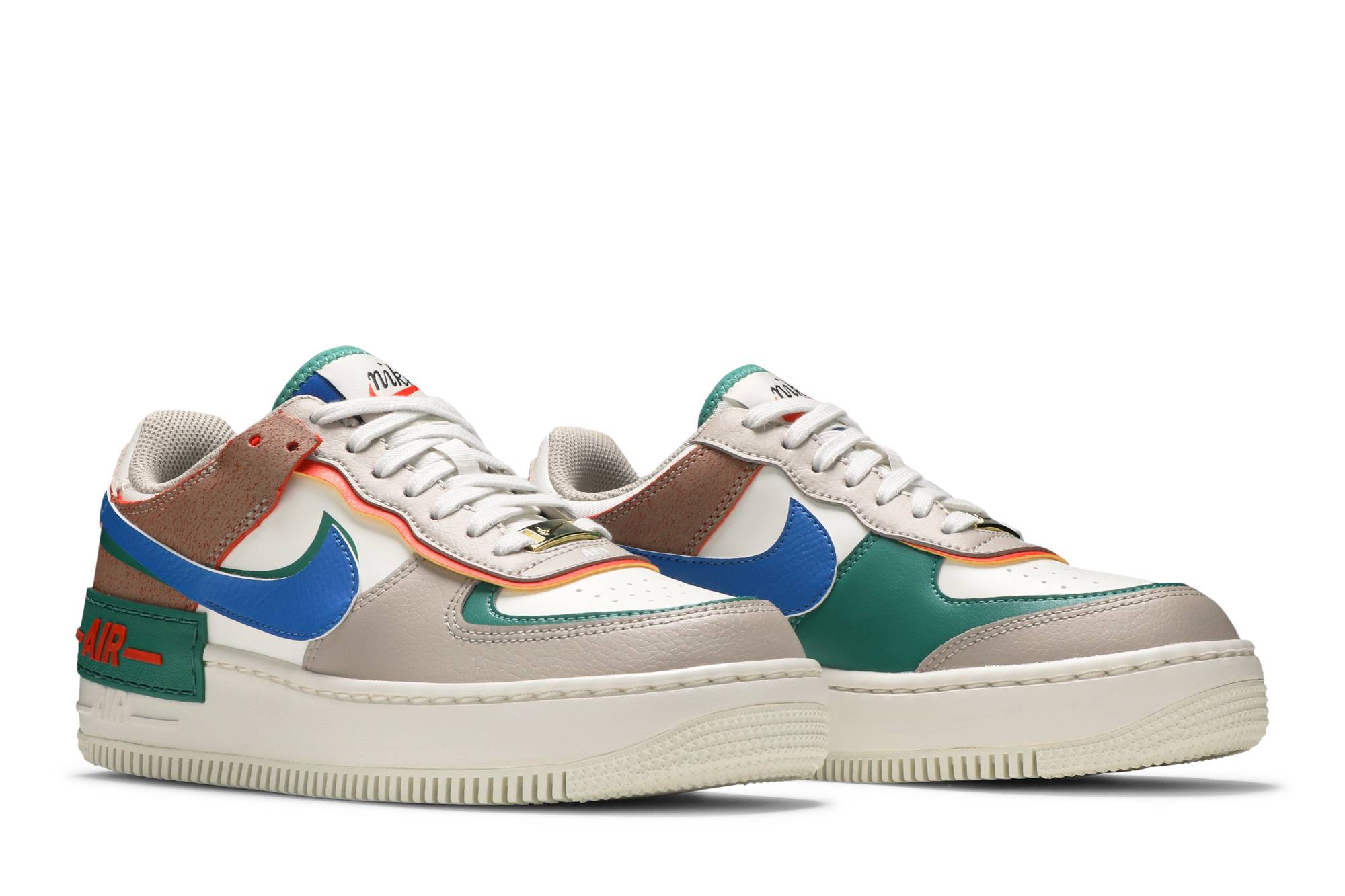 nike air force 1 shadow blue and green