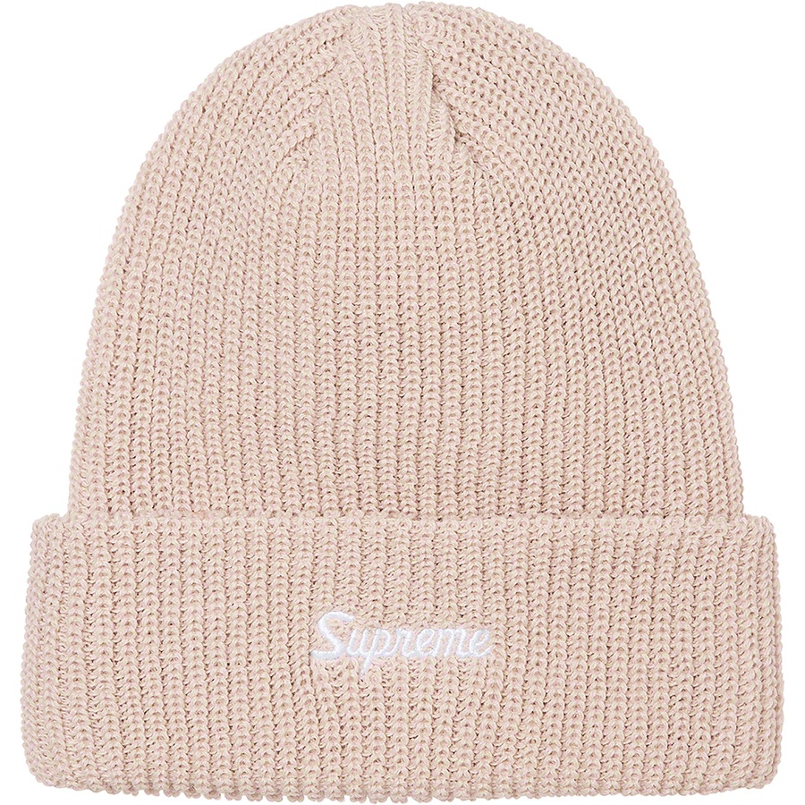 supreme loose gauge beanie beige