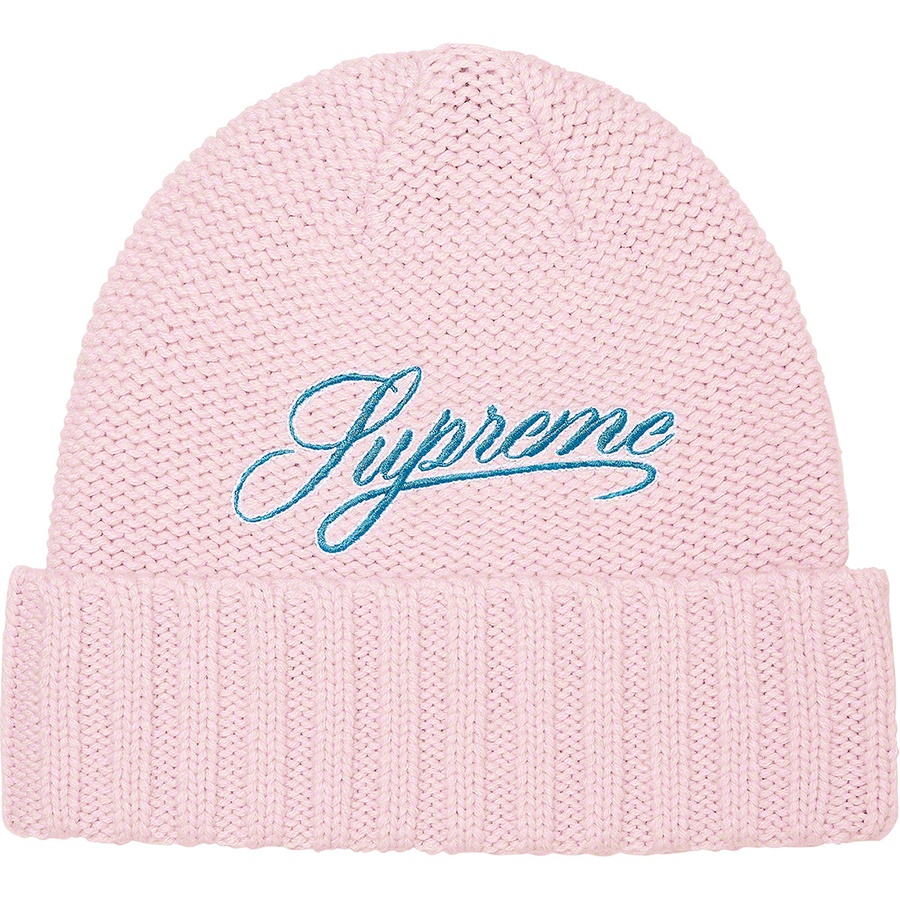 supreme script logo beanie