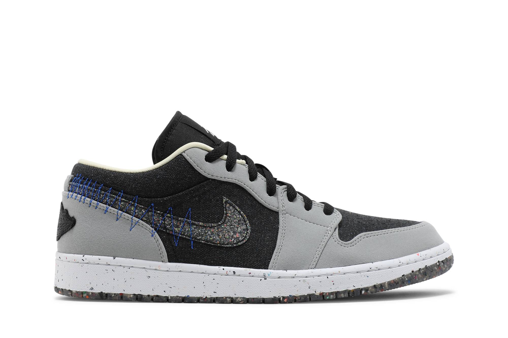 air jordan 1 low crater black grey