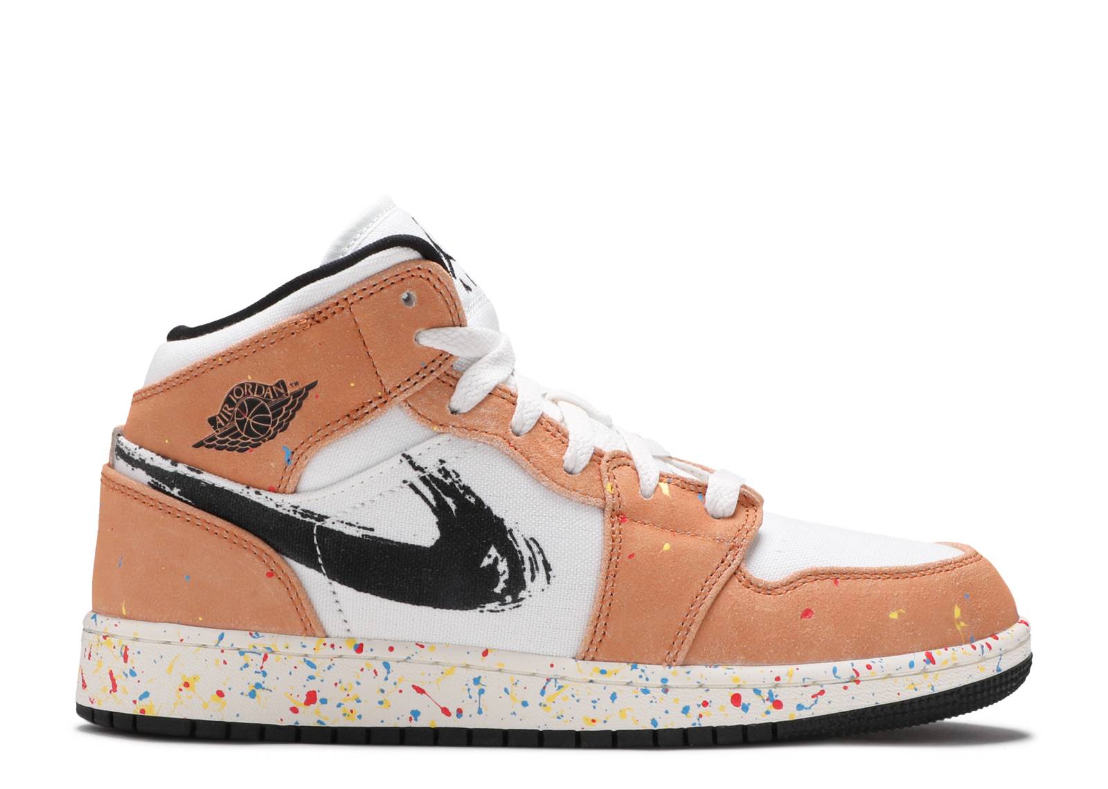 nike air jordan 1 mid brushstroke