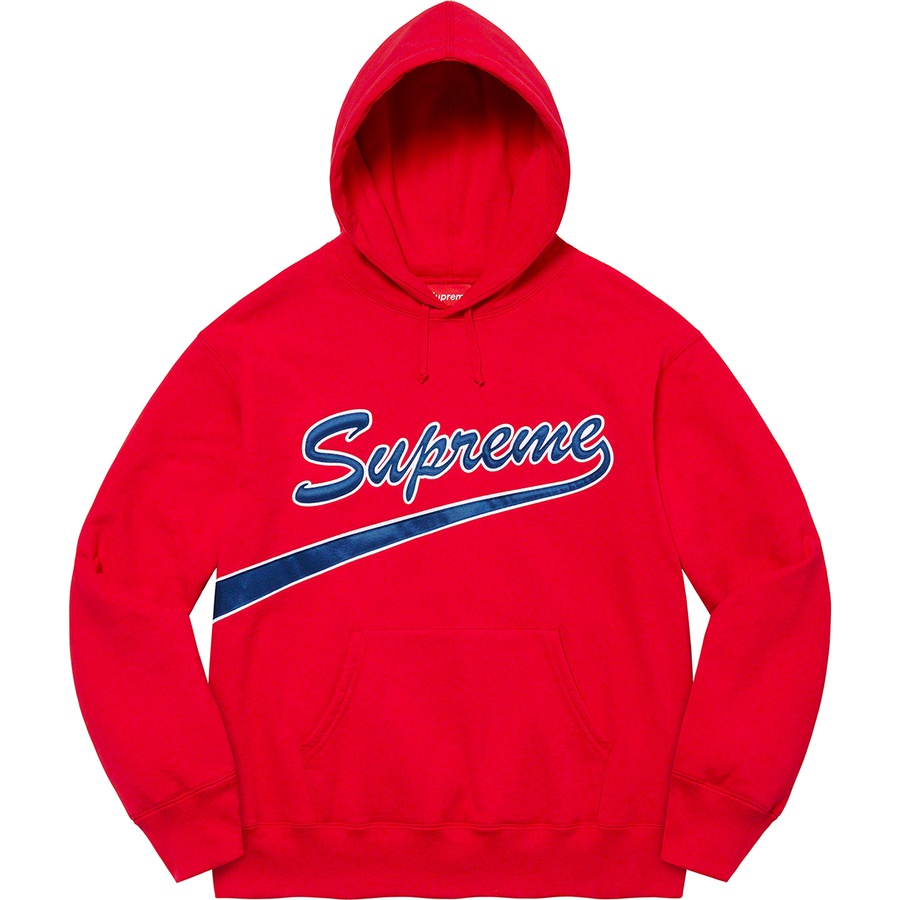 supreme chenille script hoodie