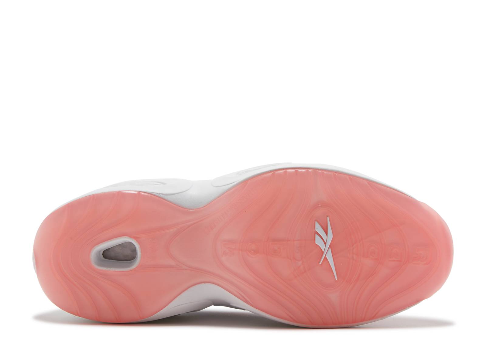 reebok question mid pink toe