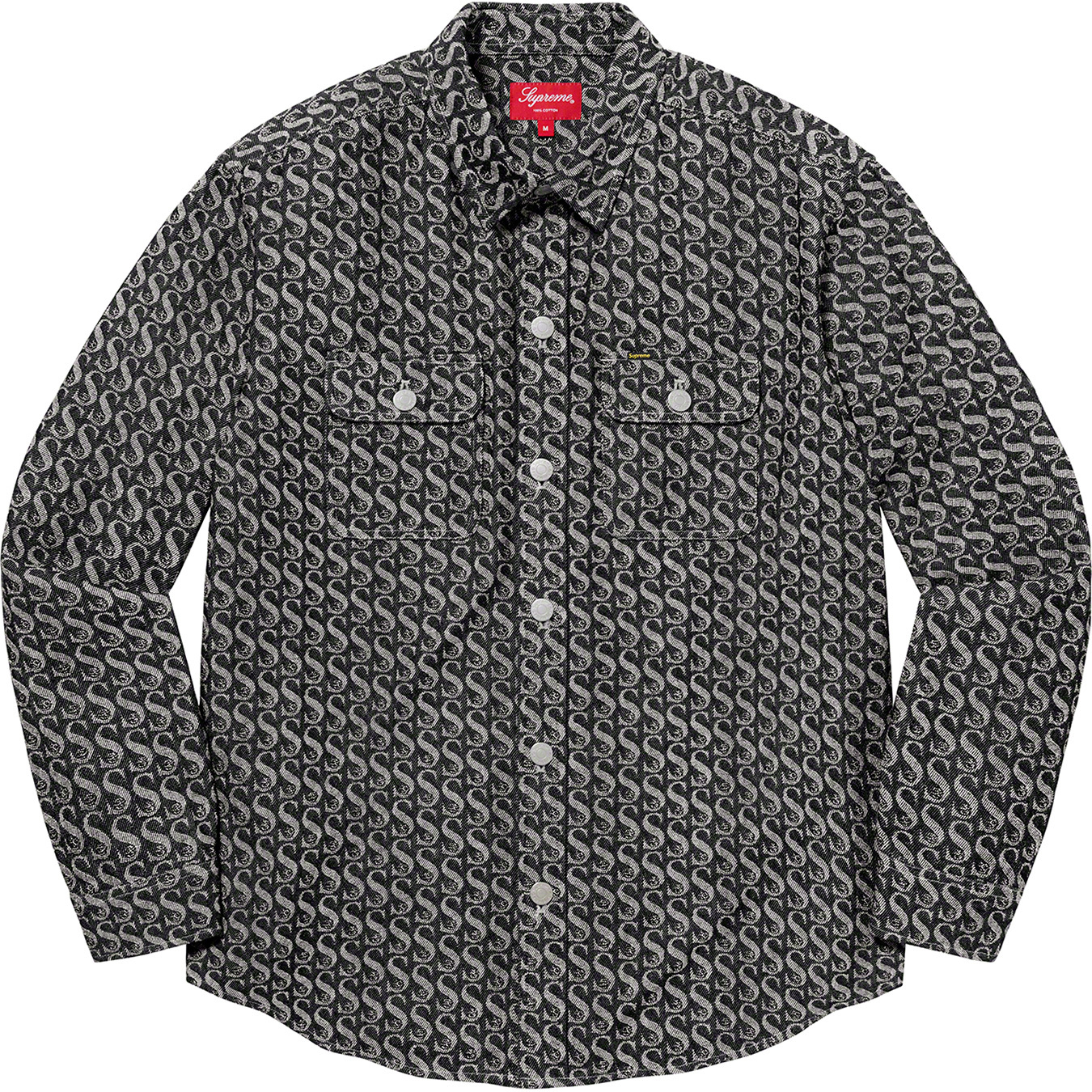 supreme monogram denim shirt