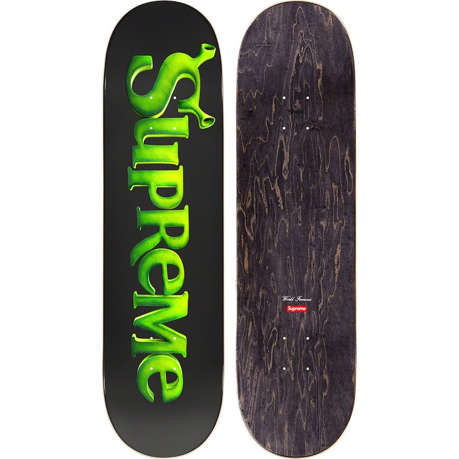 Supreme Shrek Skateboard Black (FW21) - Novelship