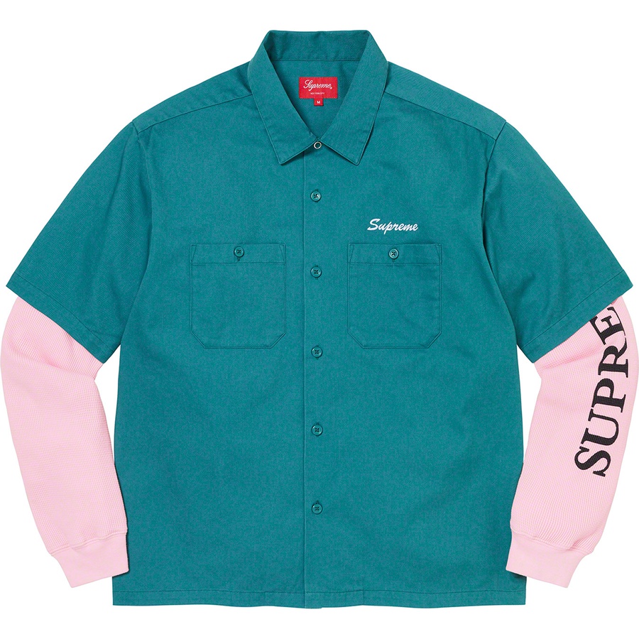 Supreme Thermal Work Shirt Work Green 