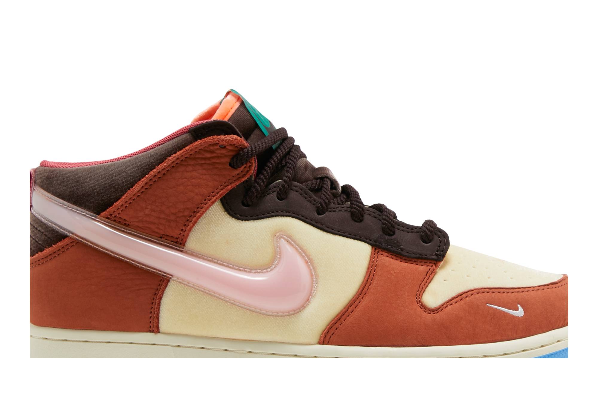 nike dunk mid social status milk carton burnt brown