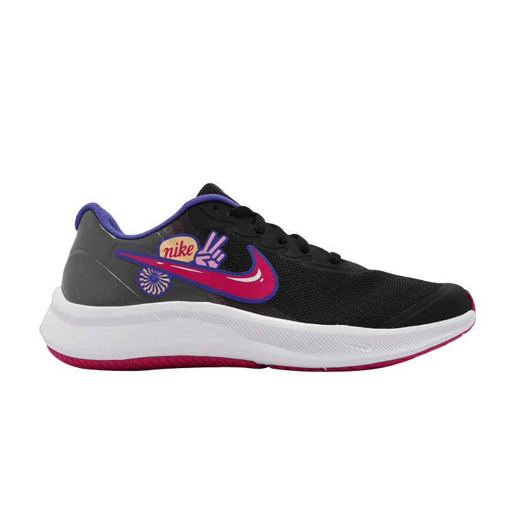 nike star runner black pink