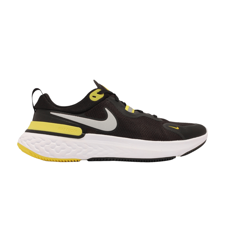 nike react miler black yellow