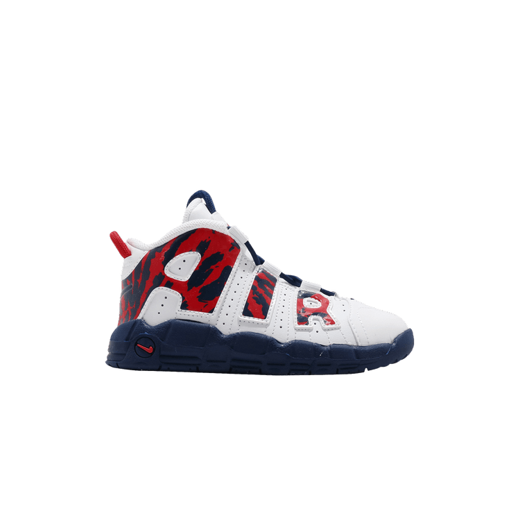 uptempo red navy camo