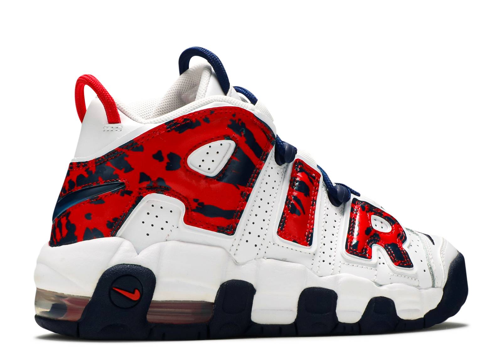 uptempo red navy camo