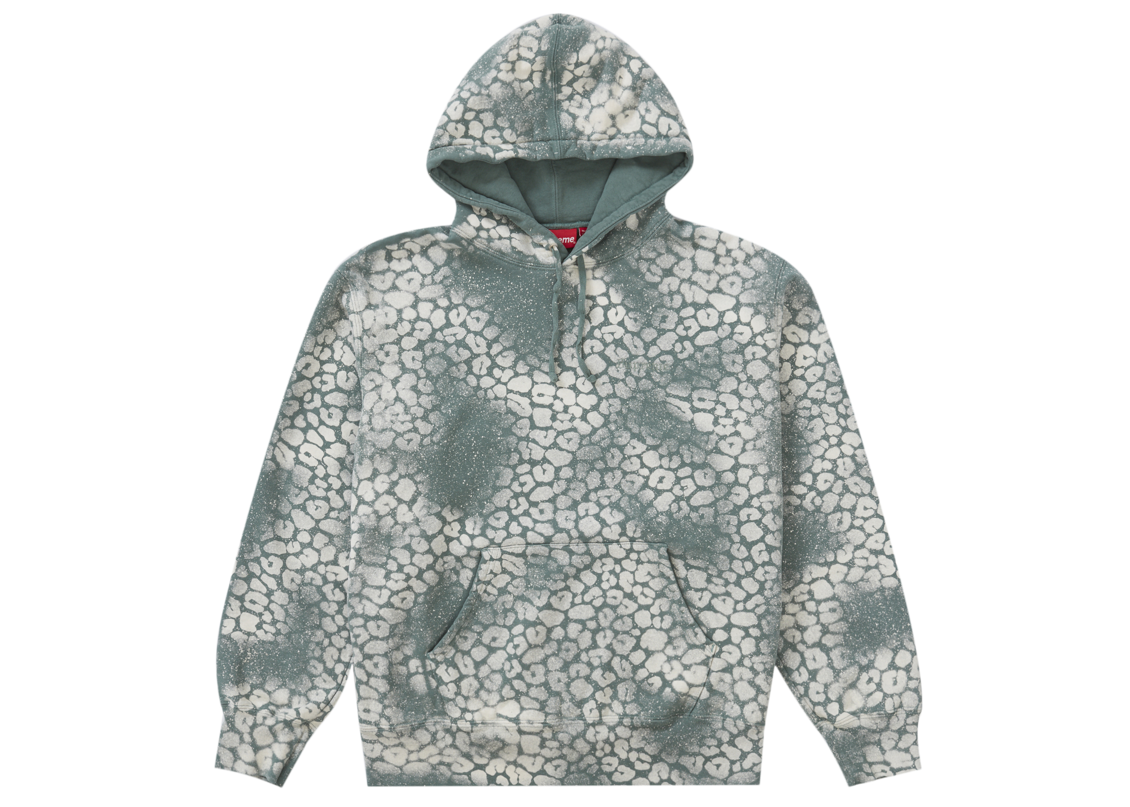 込☆Supreme Bleached Leopard Hooded☆ブラックL | rotarynewsonline.org