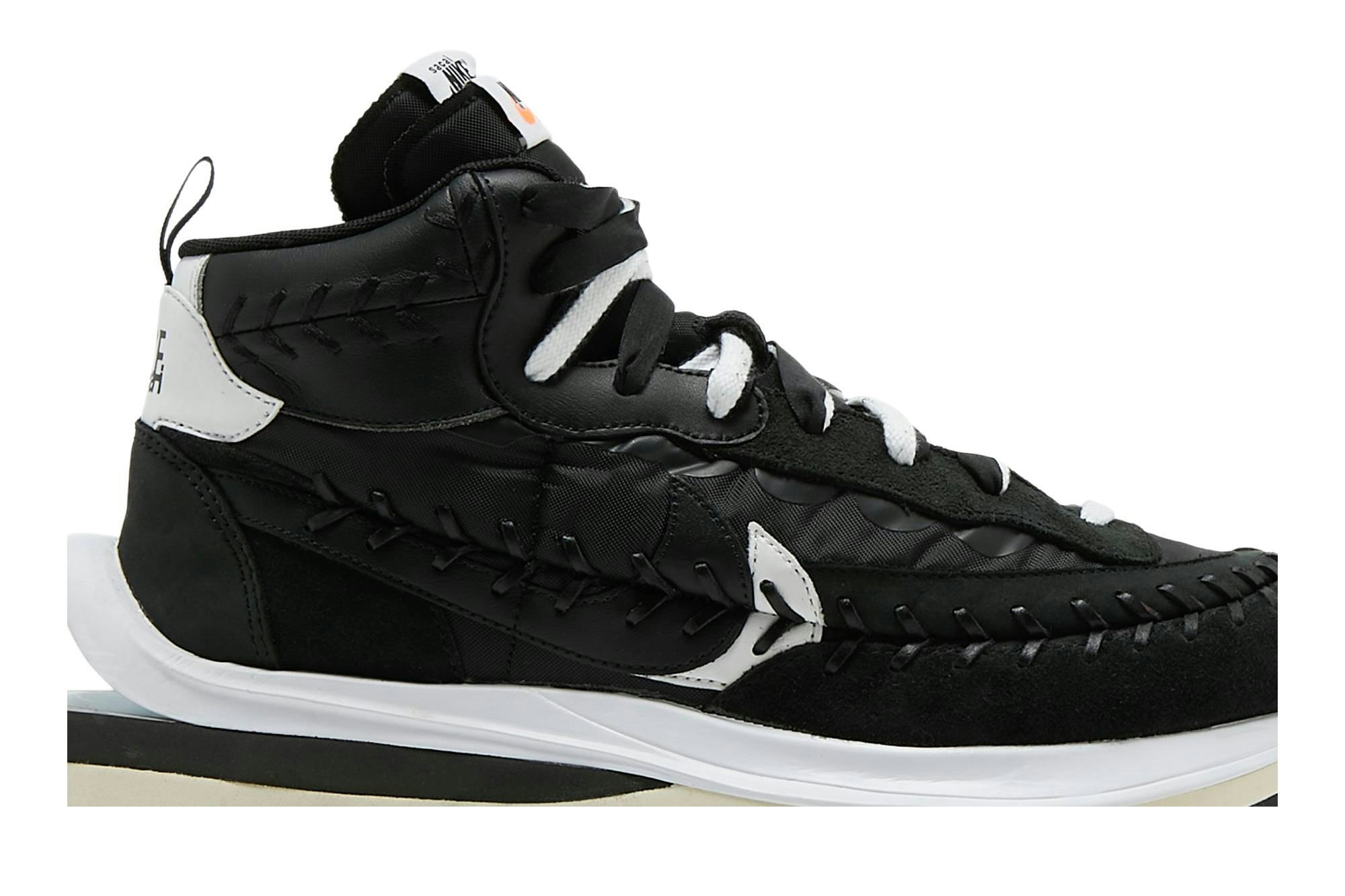 sacai x Jean Paul Gaultier x Nike Vaporwaffle 'Black' - DH9186-001 -  Novelship