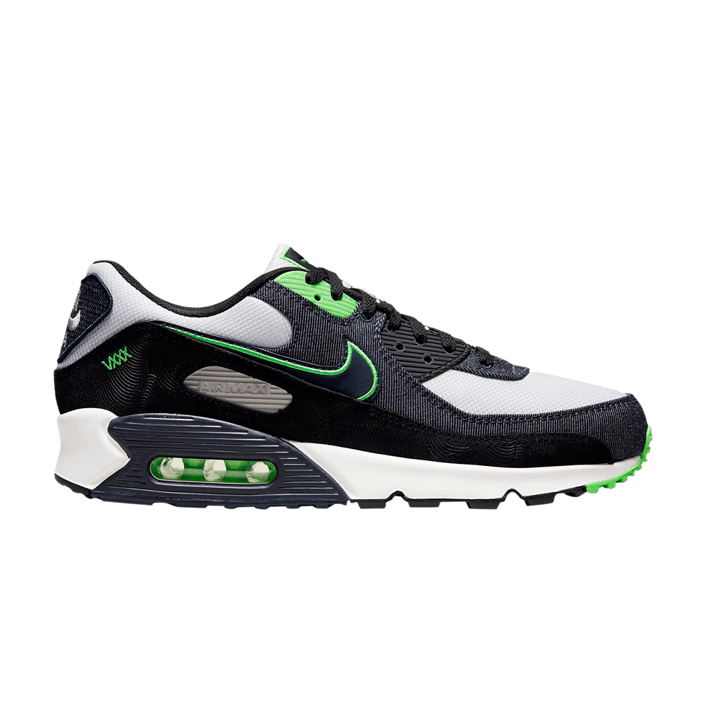 green white black air max