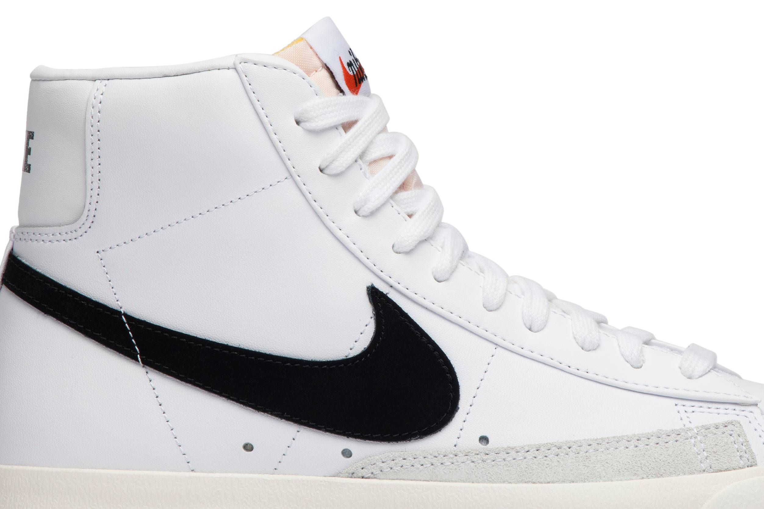 blazer mid 77 vintage white black womens