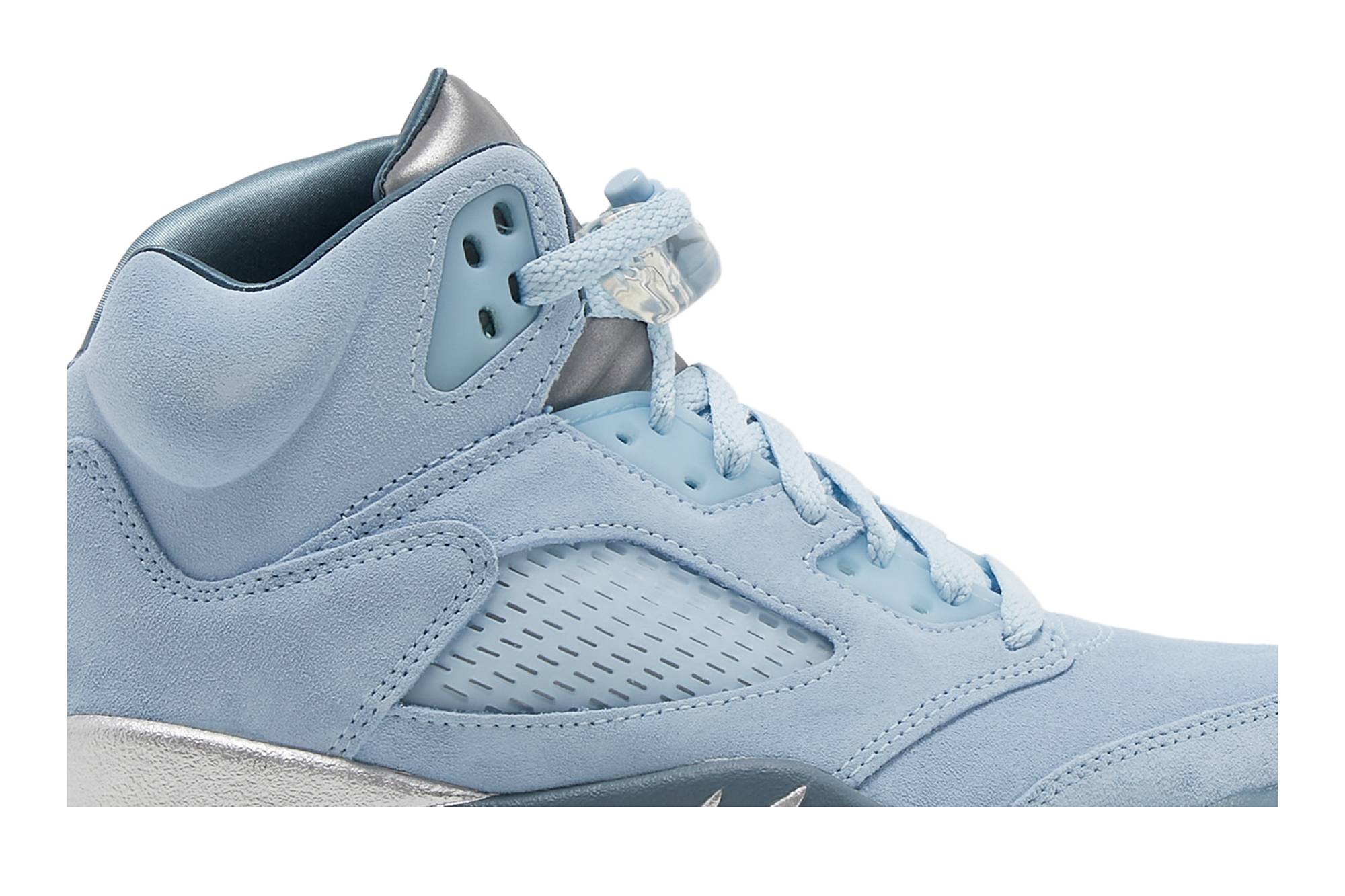 jordan 5 white blue grey