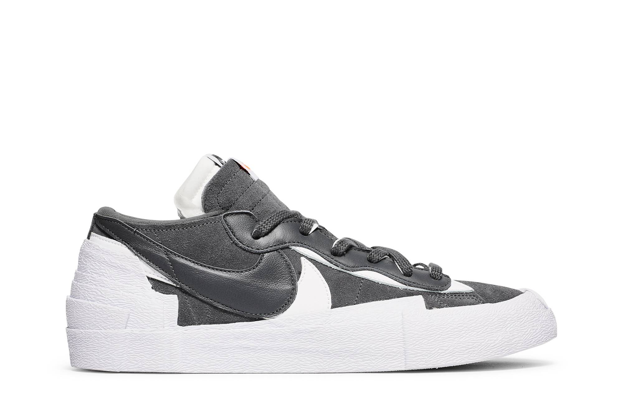 nike x sacai blazer low iron grey