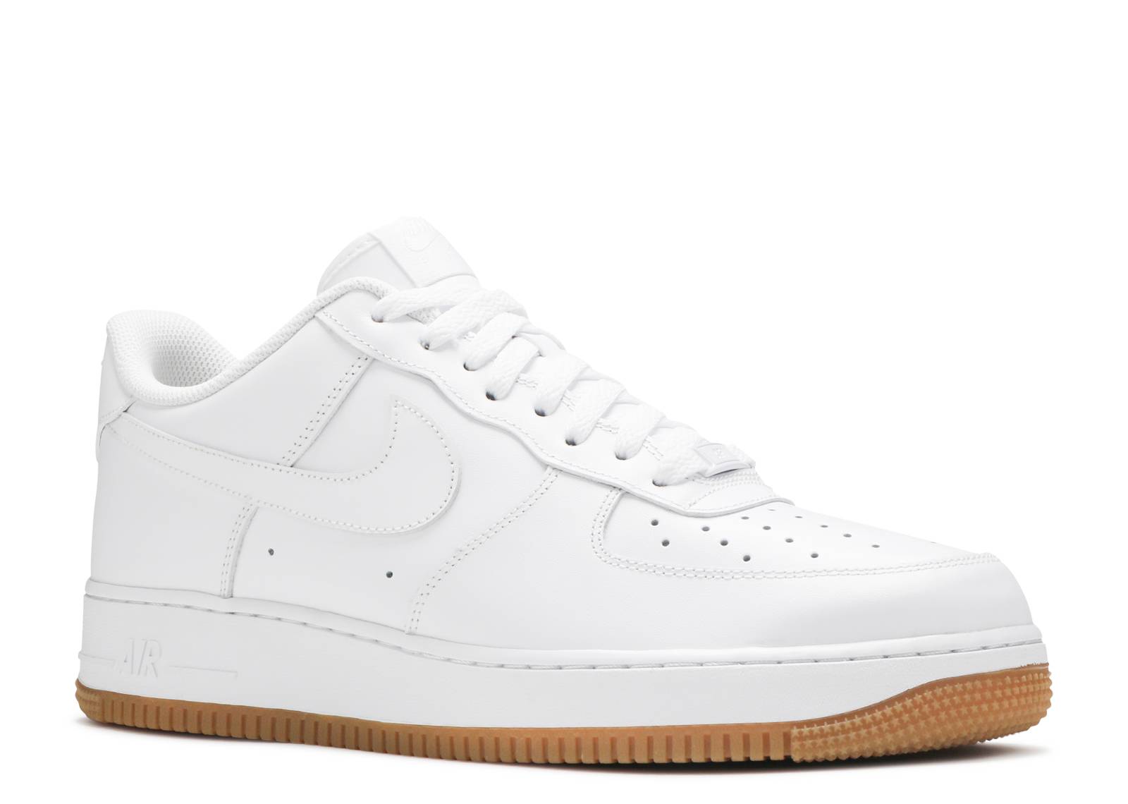 white air force ones brown bottom