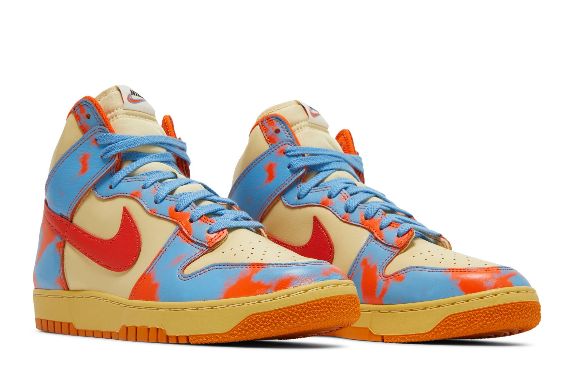 nike dunk high 1985 orange acid wash