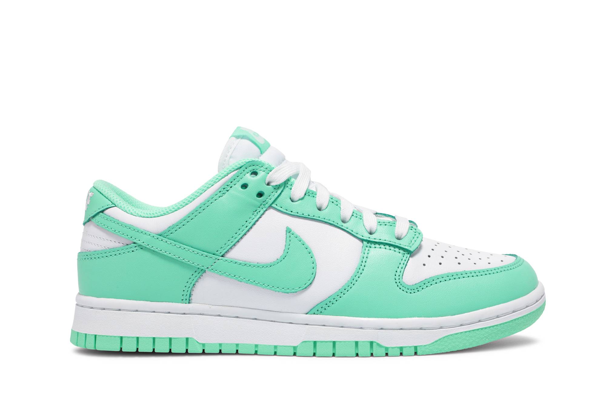 nike dunk low green glow release