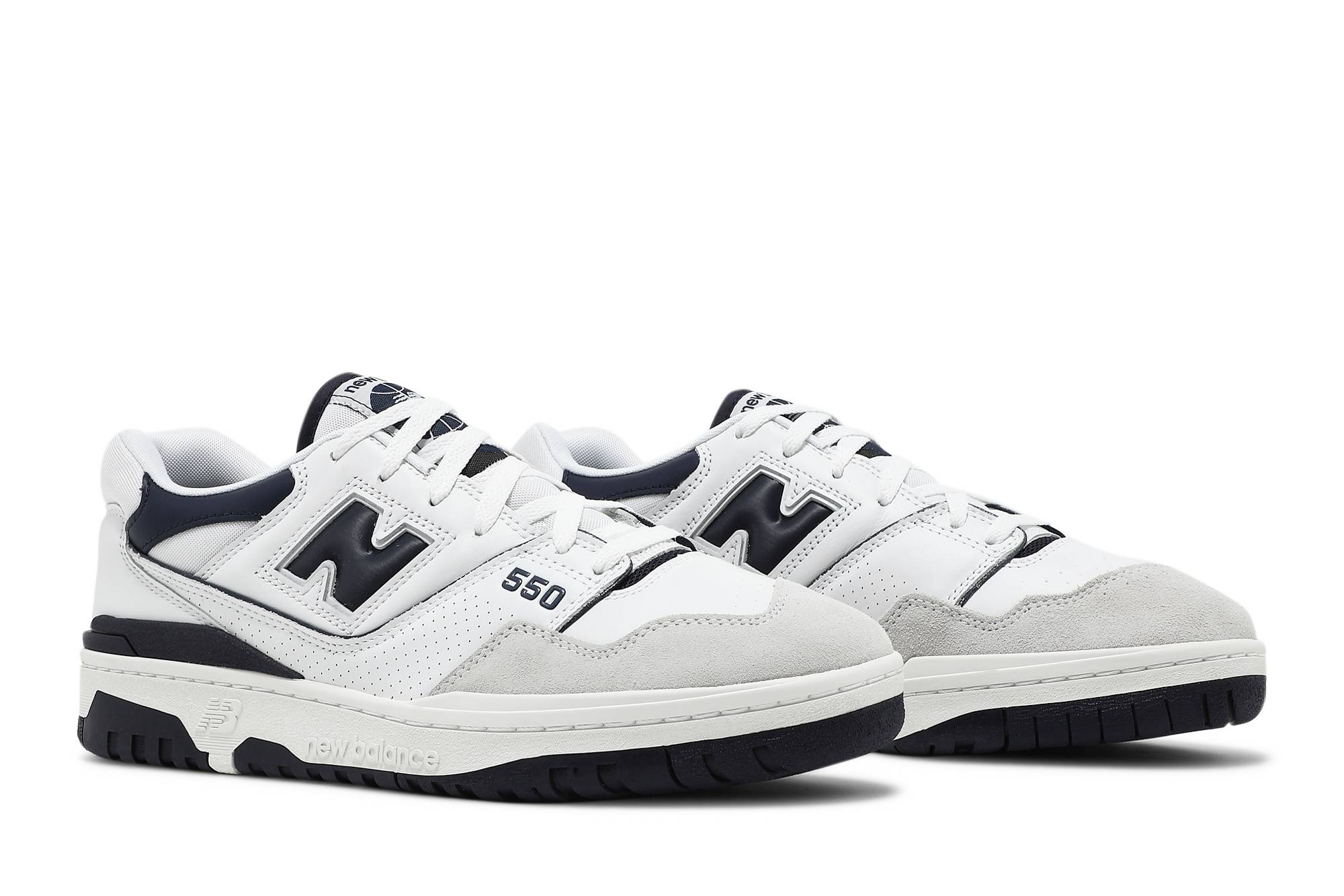 new balance 550 white and navy