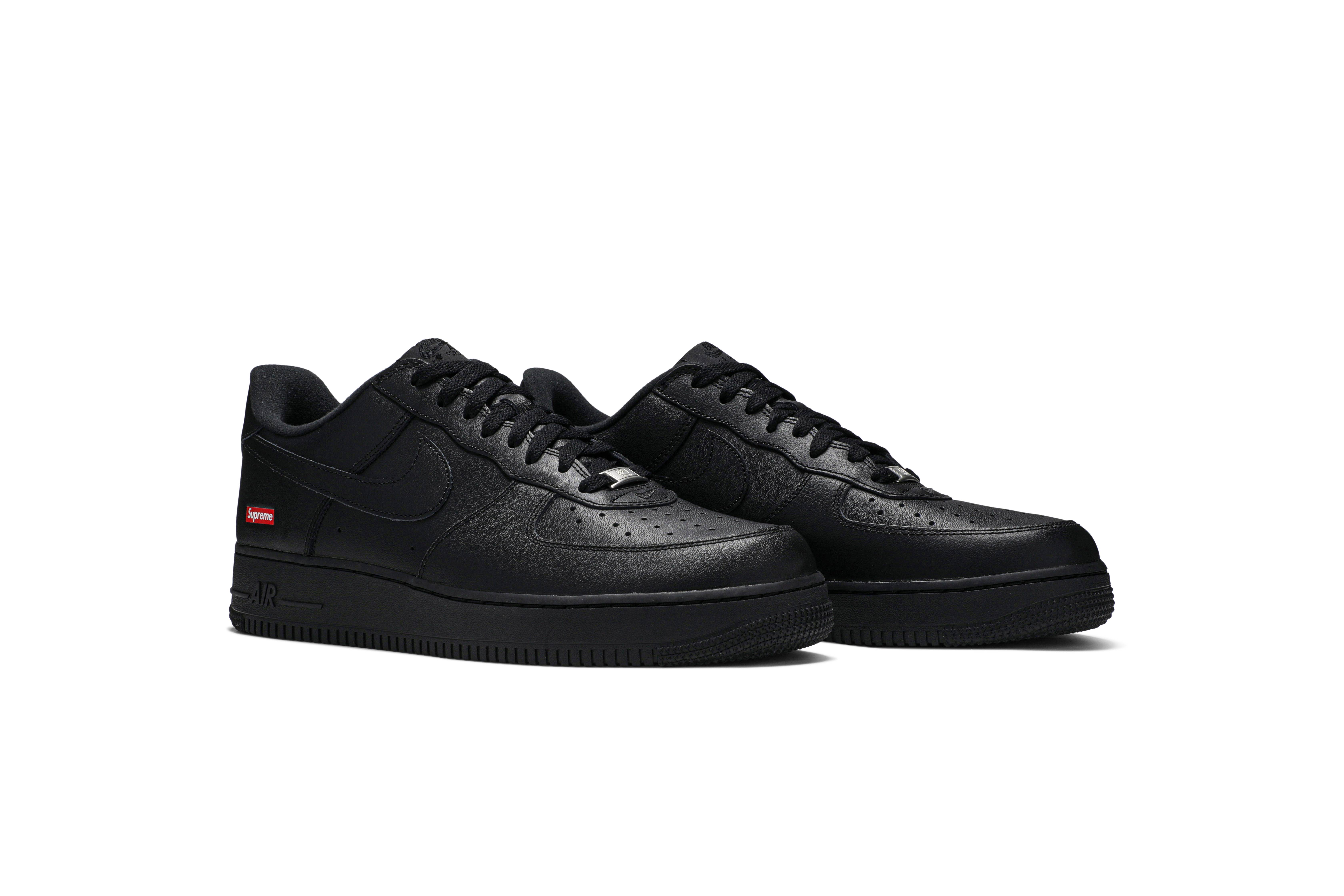 supreme black af1s