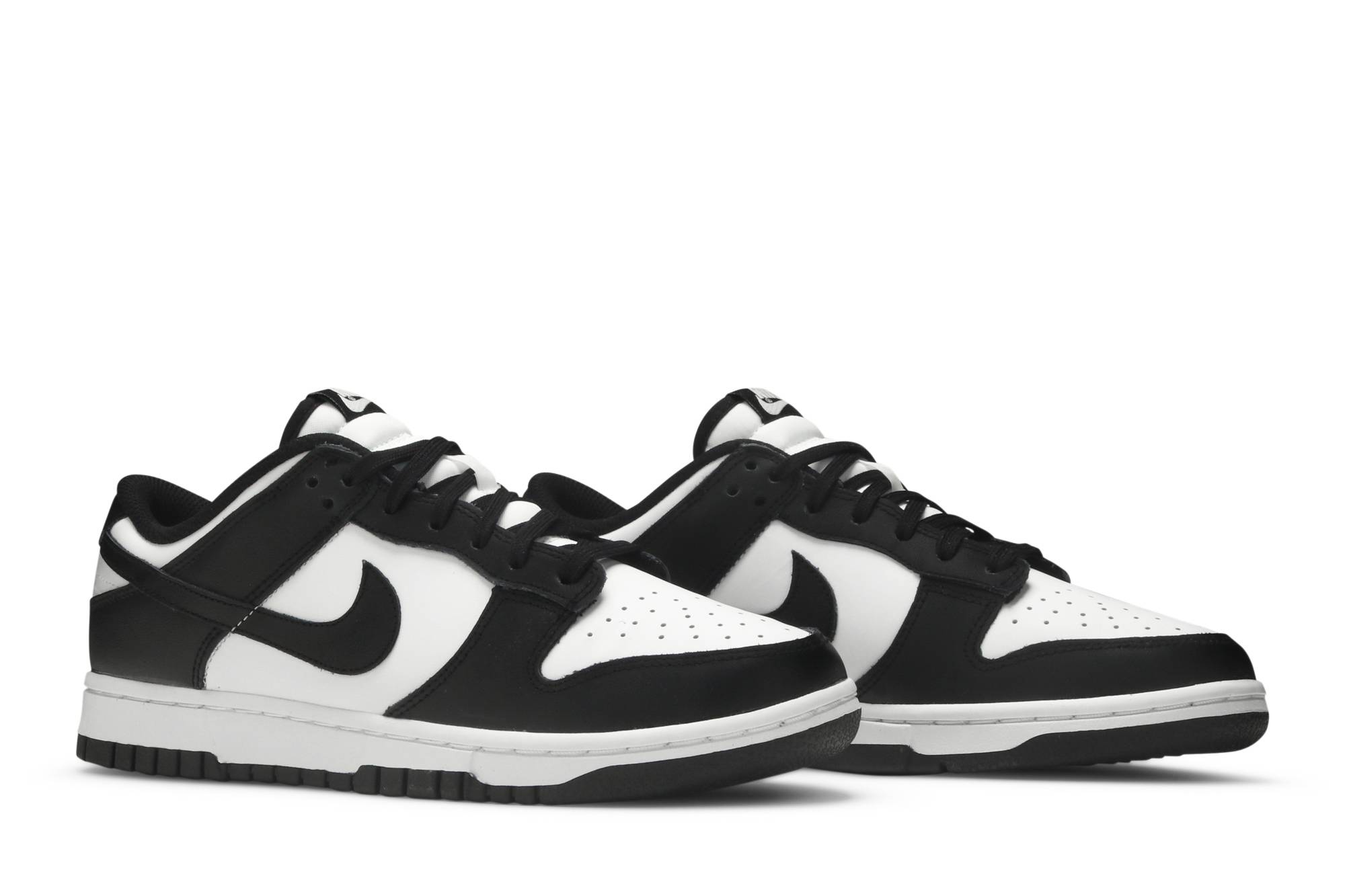 black and white dunks low top