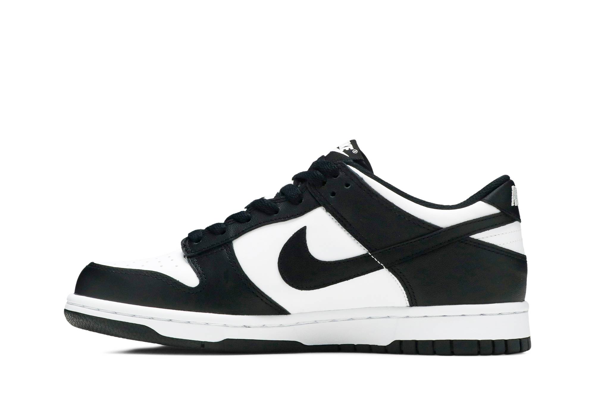 white and black dunks gs