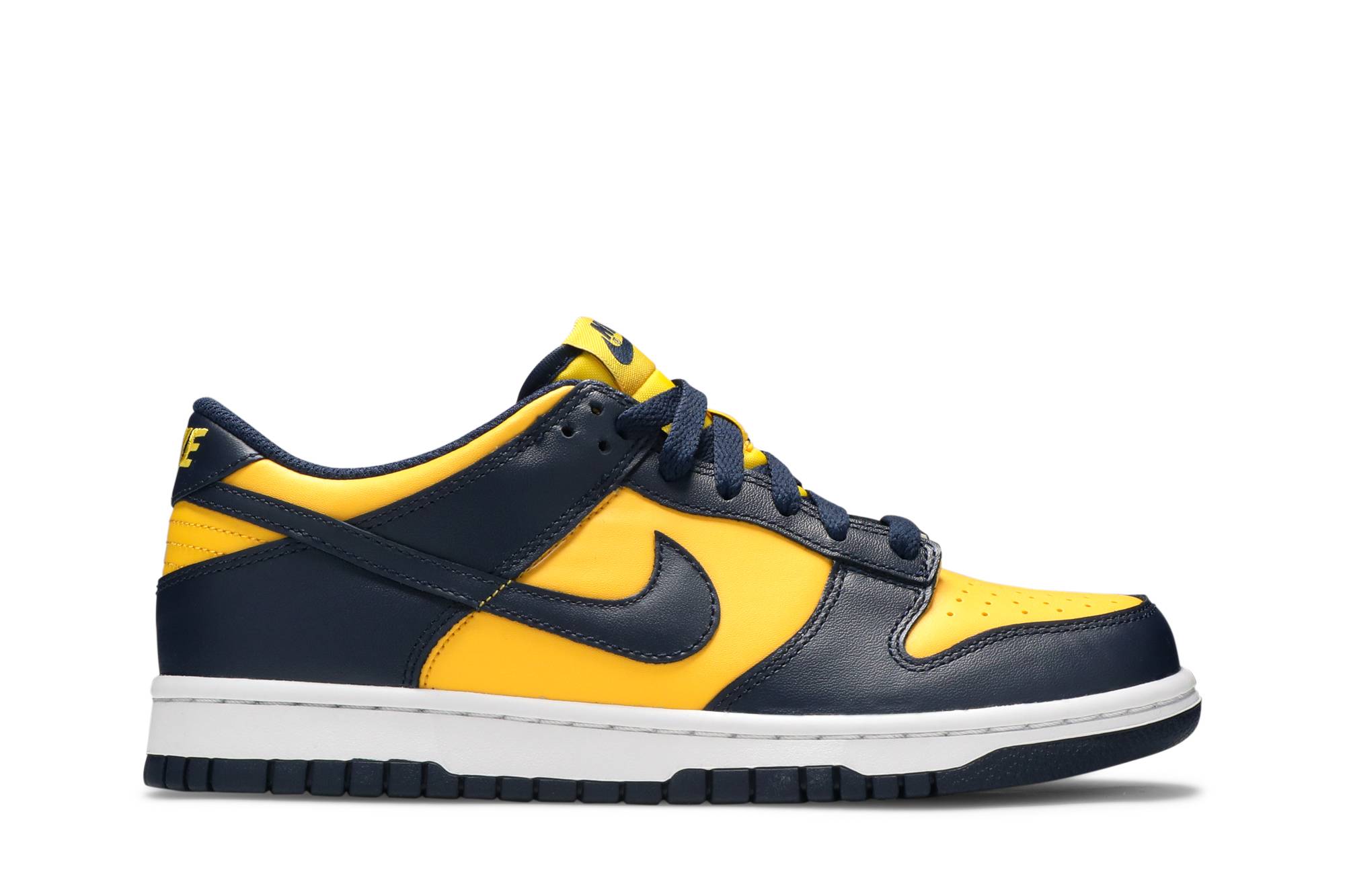 yellow navy blue dunks