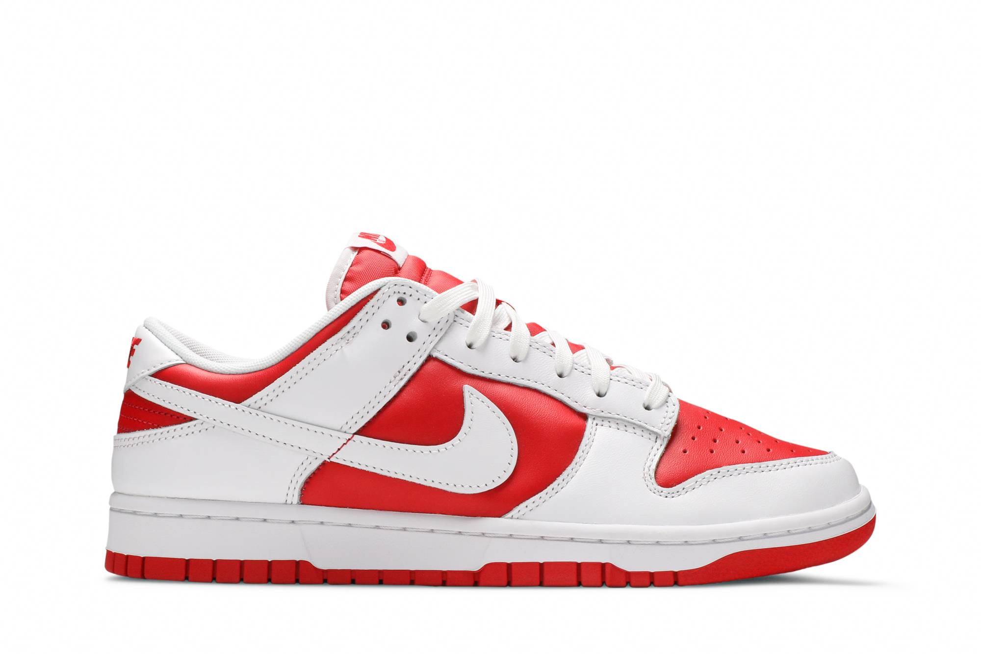 dunk white university red