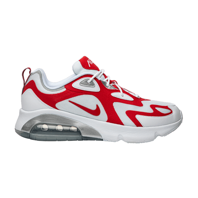 nike air max 200 men's white and red