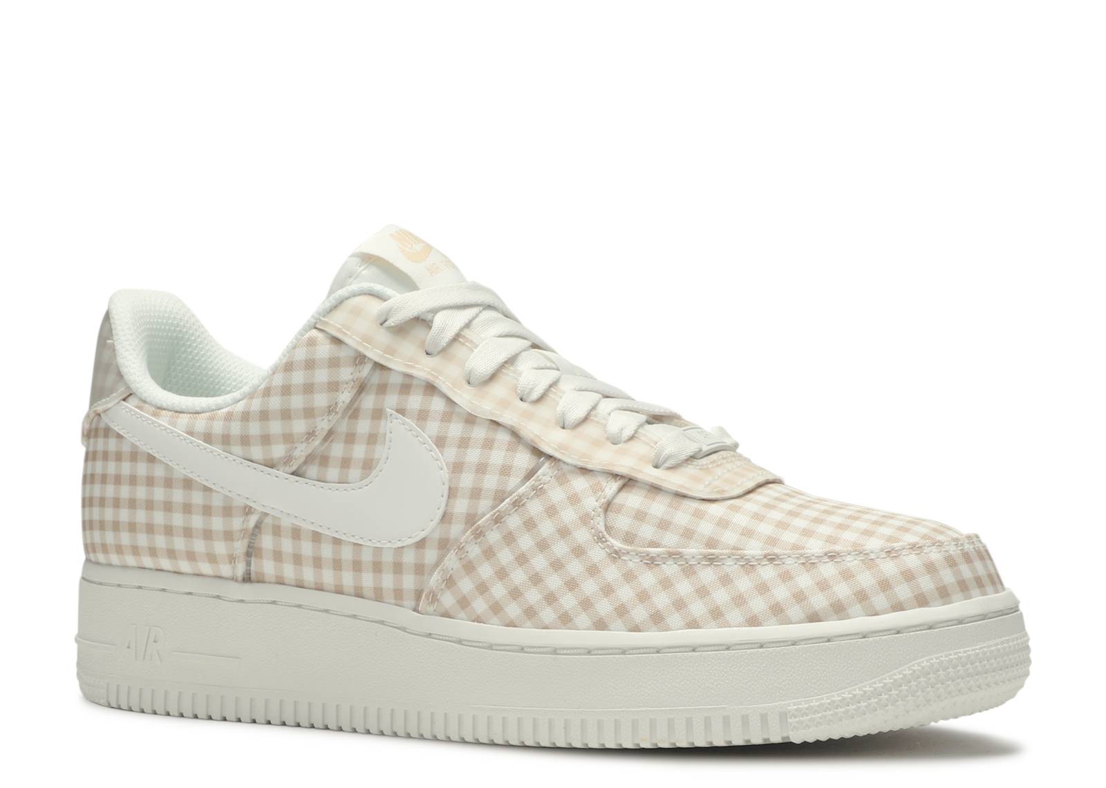 gingham air force 1 beige